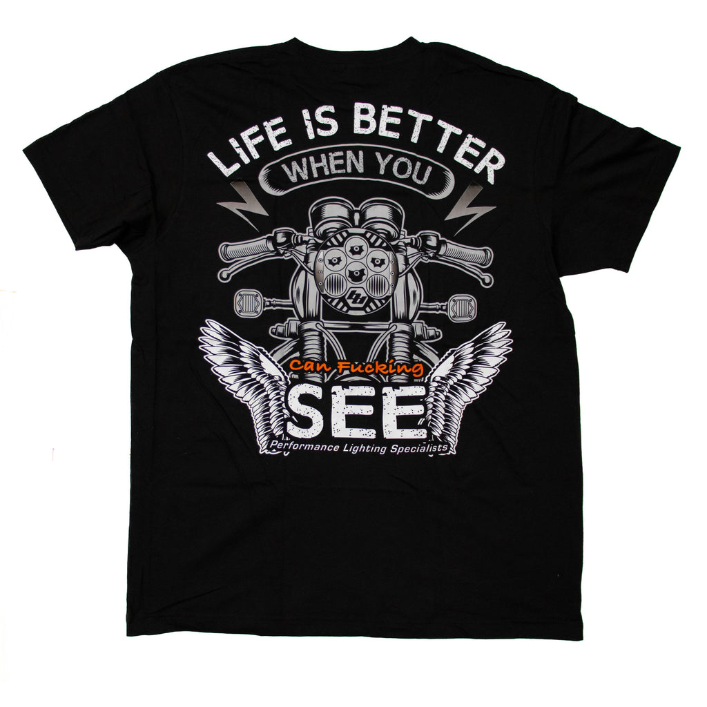 A10 Moto Performance Blend "Life is Better" Tee Shirt