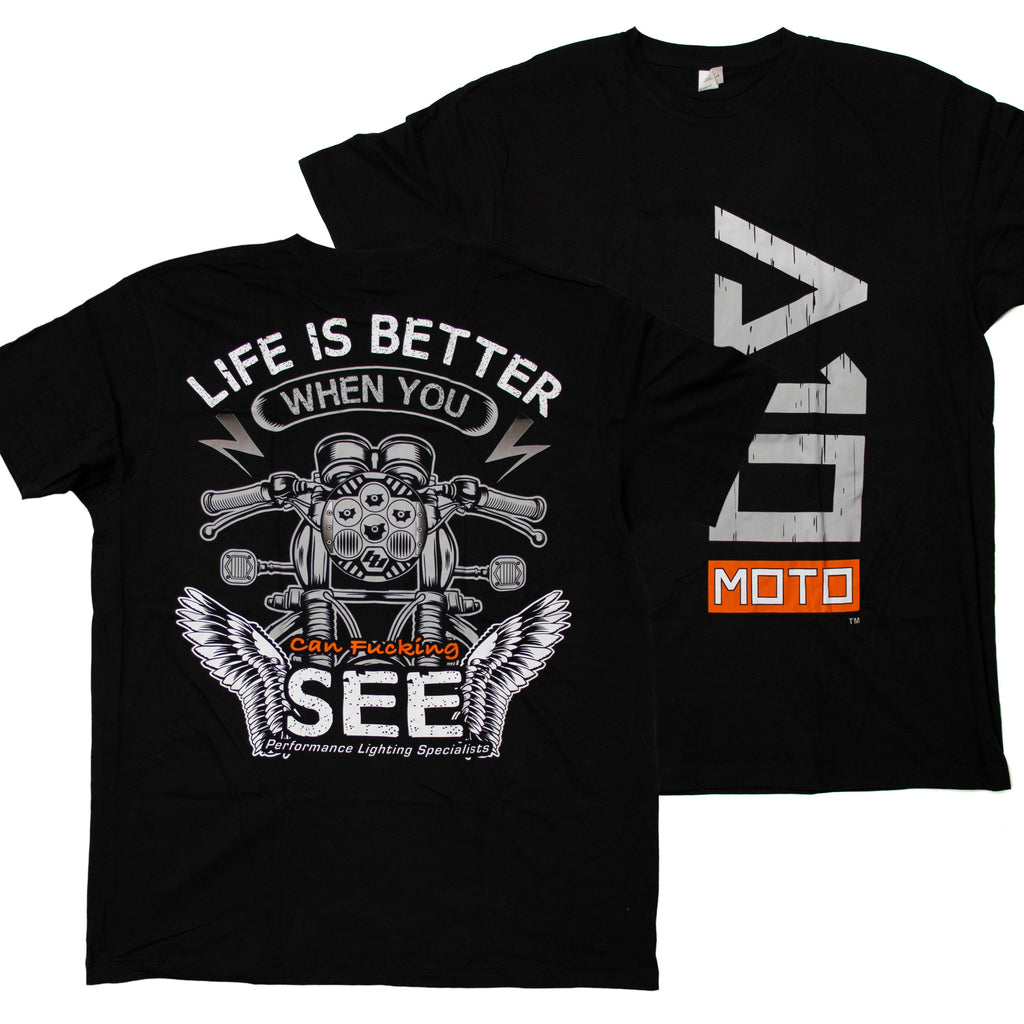 A10 Moto Performance Blend "Life is Better" Tee Shirt