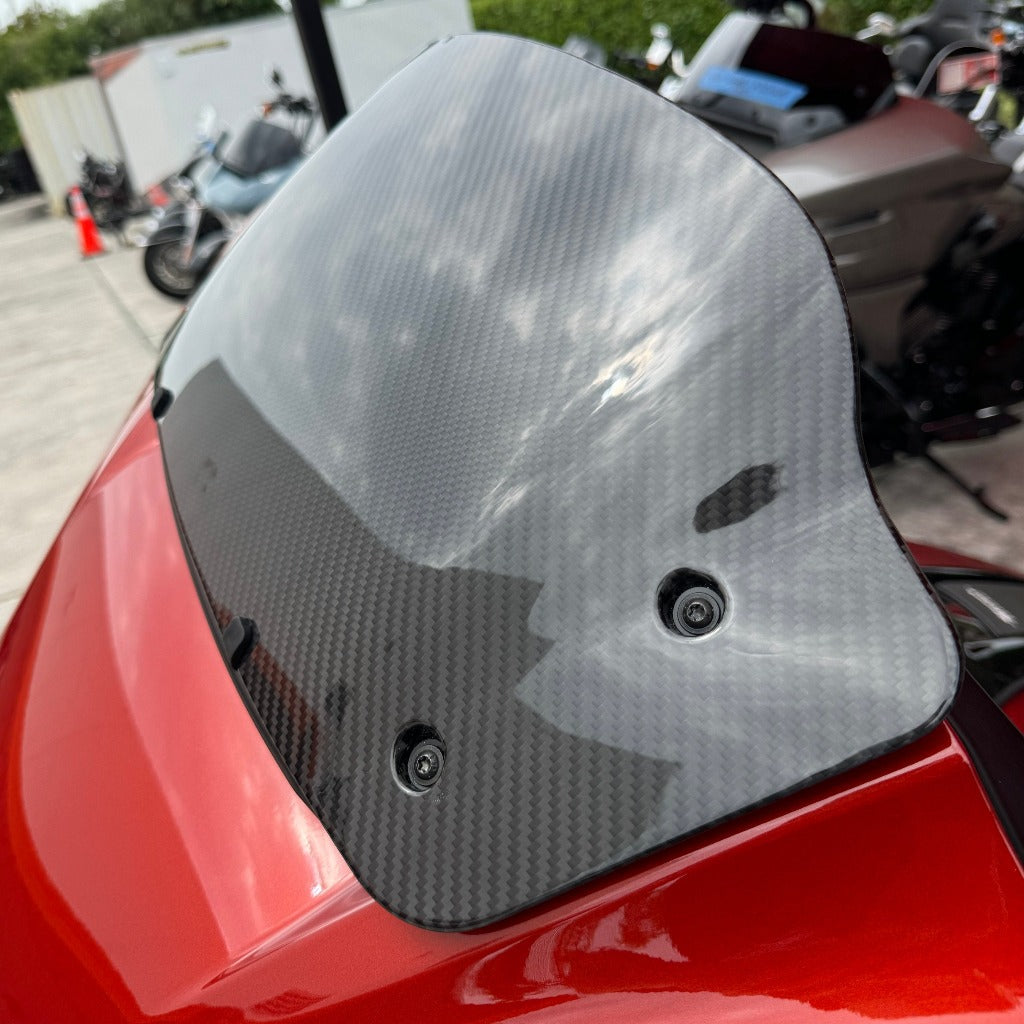 Carbon Visionary Carbon Fiber 2024 H-D Street Glide Windshield