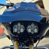 A10 Moto 98-13 Harley Davidson Road Glide Baja Designs LP6 Bracket System